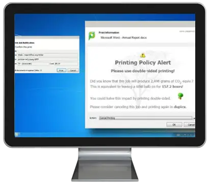 Papercut, Print Policy Alert, Offitek