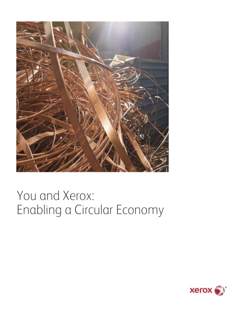 Enabling A Circular Economy, Go Green, Recycle, Xerox, Environment, Offitek