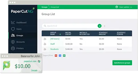 Papercut, Cost Control, Offitek