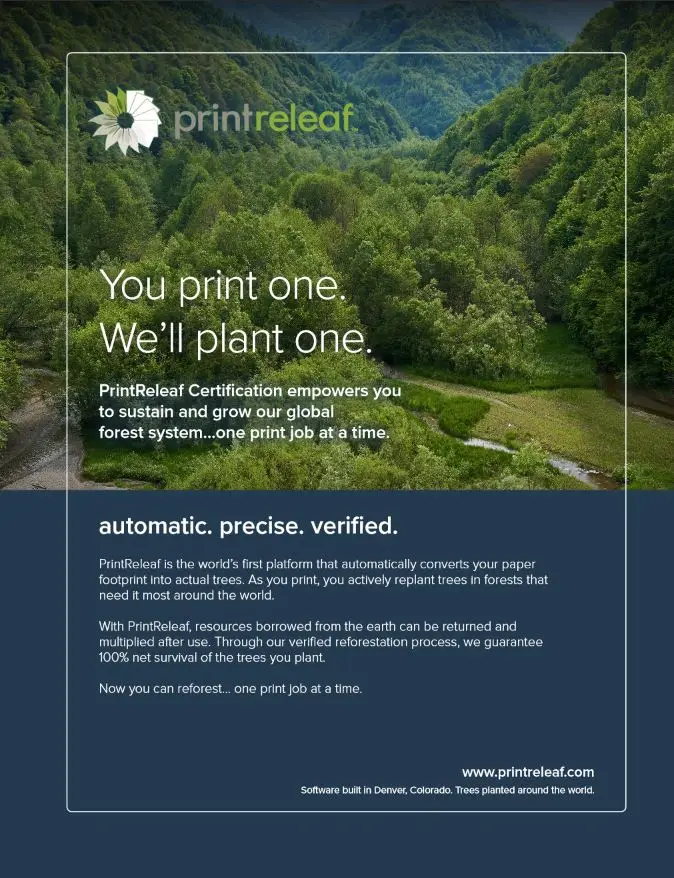 Full Brochure Cover, PrintReleaf, Offitek